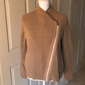 Athleta asymmetrical zip up sweater